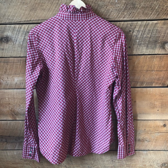 Pendleton | Ruffle Collar Plaid Button-down - Picture 8 of 12